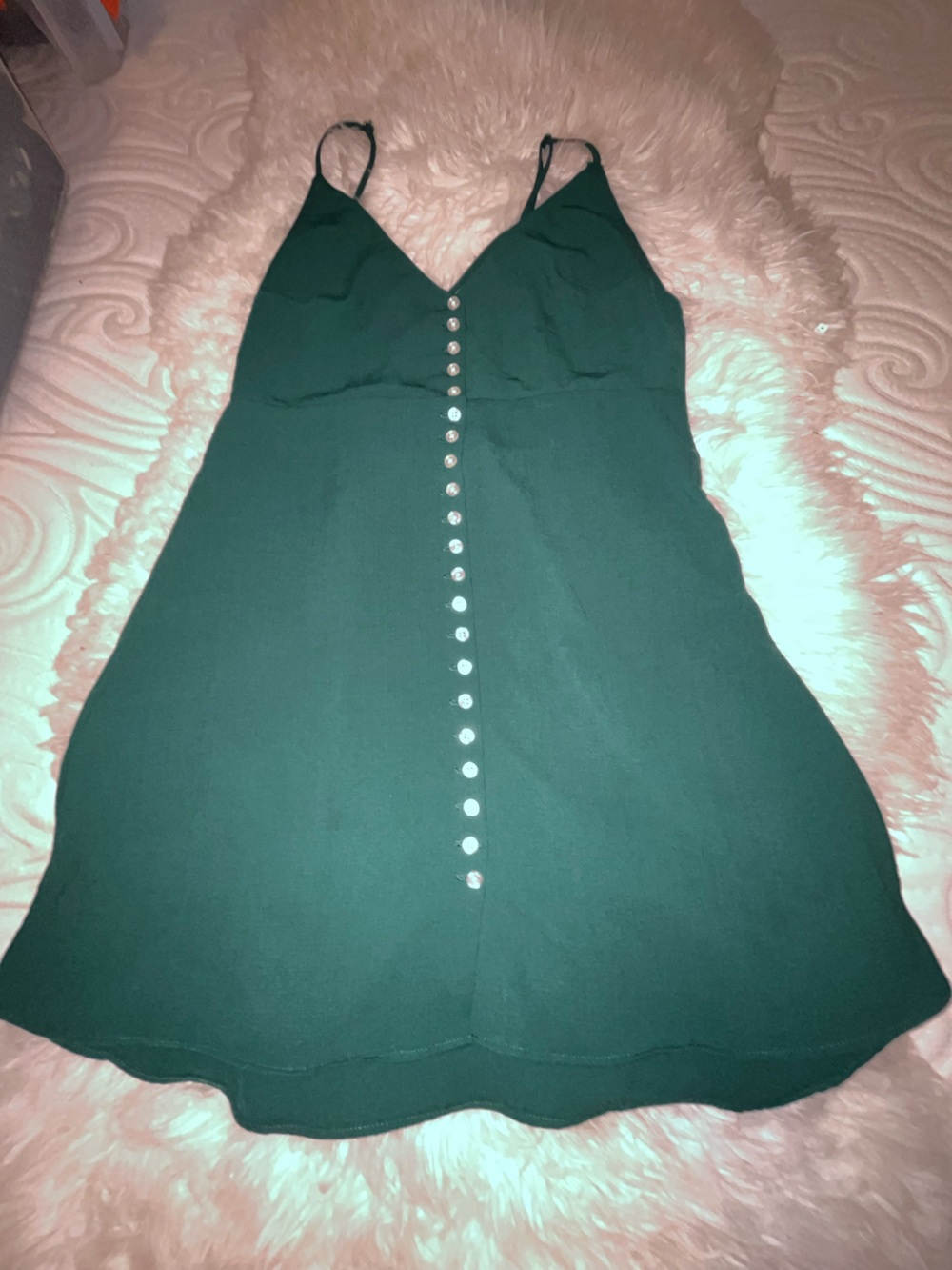 Urban Outfitters Teal Elastic-Waist Skirt